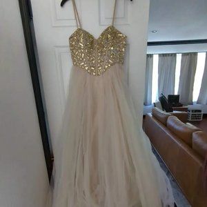 Corset Bejeweled Prom Dress